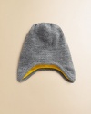 Merino wool essential designed with ultra-warming earflaps for cold days ahead. EarflapsMerino woolHand washImported