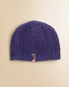 A cozy cable-knit hat crafted in a plush cashmere and cotton blend will keep little heads toasty.Ribbed brim50% cotton/50% cashmereHand washImported