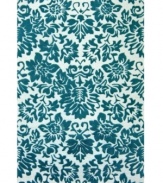 Toile tales. The St. Croix Structure area rug boasts a classic pattern in fresh fashion colors, featuring dimensional details that pop in aqua against a plain beige ground. Hand tufted in India by highly skilled weavers, this 100% wool rug looks great in any space and feels fantastic underfoot.