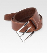 Vegetable-tanned leather belt is guaranteed to elevate your next dress ensemble .LeatherAbout 1 wideImported