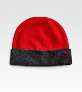 Wool-nylon beanie hat with signature MJ logo detail.Rib knit hemLogo detail80% wool/20% nylonDry cleanImported