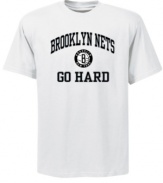 Nothing but the Nets. Cheer on the Brooklyn Nets as they go hard making buckets in this tee by Majestic.