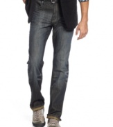 These washed jeans from Kenneth Cole Reaction add a modern touch to your denim style.