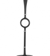 Definitely a highlight. This Design With Light candlestick from Dansk brings a little old-fashioned drama to your decor with its tall stature and sleek modern design in dark aluminum.
