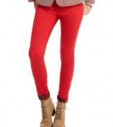 Hot for color: American Rag's five-pocket jeans sport the skinny-leg style you love plus a super-intense red wash!