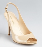 In glossy patent leather, these Enzo Angiolini pumps lend versatile style to everyday affairs.