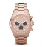 On-trend and ultra-luxe, this gleaming rose-gold tone watch with three-eye design sets your look to chic. From MICHAEL Michael Kors.