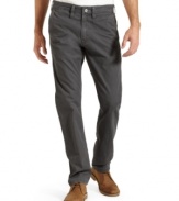 Classic 505 design in cool trouser styling. No matter what time of day it is, these straight-legged Levi's pants always look good.