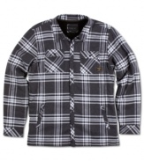 Casual style is what you're all about and O'Neill has you covered in this flannel long sleeve shirt with unique side hand pockets.