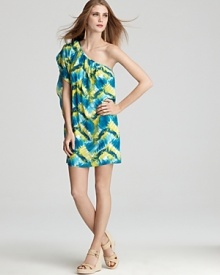 Trina Turk Dress - Kaelin Brushstroke Asymmetric