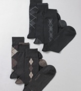 These Nautica argyle socks are classic sophistication for your work week wardrobe.