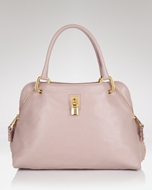 Marc Jacobs helps you keep on top of busy days with this roomy satchel. In versatile black leather with a chic shape, it's a practical option with cool girl credentials. Marc Jacobs helps you keep on top of busy days with this roomy satchel. In versatile black leather with a chic shape, it's a practical option with cool girl credentials.