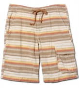 Step up your everyday casual wear with these striped shorts from Lucky Brand Jeans.