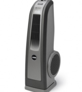 The slender build of this high-velocity floor fan delivers fresh air where you need it most with three powerful speed settings and optional oscillation to distribute the breeze. 1-year warranty. Model 4924.