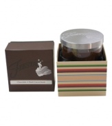 Yet another reason to love Fiesta, this chocolate-brown candle enriches your den, kitchen or bath with the intoxicating smell of cocoa. A metal lid embossed with the style icon's famous flamenco dancer caps it all off. With a coordinating gift box.