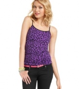 Gear-up for the sunny season with a tank top from Say What? that boasts an oh-so-hot leopard print!