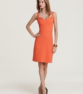 Impeccable tailoring and a pop-bright hue come together to create this day-to-night Milly dress.