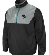 Put your San Jose Sharks pride on display with this NHL jacket from Reebok.