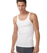 Silence your sweat with a tank top three-pack from Emporio Armani.