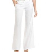 Perfect your chic, Hamptons style in XOXO wide-leg belted trousers!