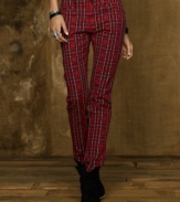 Rendered in a heritage-inspired plaid, Denim & Supply Ralph Lauren's classic pant fits with the comfort of a legging but exudes true downtown style with its skinny silhouette.