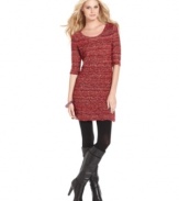 A fall staple, this Kensie sweater dress pairs perfectly with the season's tights and boots!