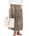 Go boho-chic with this breezy MICHAEL Michael Kors tiered maxi skirt -- perfectly paired with the season's embellished flats!