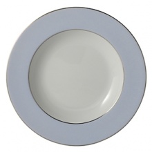 Dune Blue is inspired by distant deserts drawn from timeless landscapes, the rim bears the imprint of waves on sand created from the caress of the wind. Dune Blue's introduction arrives with the success of Dune and the new color brings to one's mind open skies and endless oceans. Dishwasher Safe.