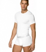 Calvin Klein brings you a super-comfortable crewneck in extra-smooth modal fabric, perfect for layering and un-layering. Tagless for extra comfort. U5551
