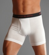 Perfect for a guy who's always on the go, these sleek boxer briefs offer comfort and support when you need it the most.