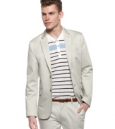 Give good style a sporting chance with this jacket from Kenneth Cole Reaction.