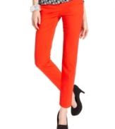 Amp up your wardrobe with Vince Camuto's bright skinny ankle pants.