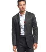 Get some lightweight style into your business wardrobe with this linen blazer from INC International Concepts.