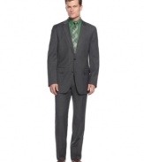 Make your move. With a comfortable stretch construction, this Alfani suit is ready to go wherever live takes you.