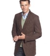 Jeans go from casual to classy with the addition of this Lauren by Ralph Lauren quilted sport coat.