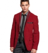 Add some serious swagger to your style with this bright blazer from American Rag.