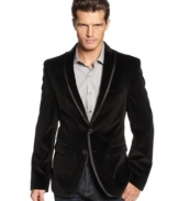 The way to make and entrance is in an elevated blazer like this from Tallia Orange. Bond-esque style.