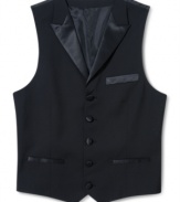 When you need to impress, look your best in this stylish vest by American Rag. Complete the look with matching blazer.