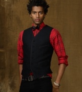 Dressed up or down, day or night, this Wool-Blend Vest adds a dapper layer to your ensemble.