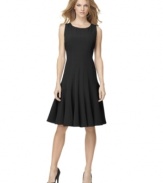 This perfectly-priced petite Everyday Value Calvin Klein dress has a pretty fluted hem and vertical seam detailing for a great fit.