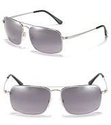 All-season Tom Ford aviator sunglasses re-envision the classic frame in a sleeker, more chiseled design.