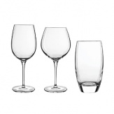 An exceptional collection of glassware from Luigi Bormioli is machine blown in SON.hyx glass, a unique and proprietary material that is extremely brilliant in color and sound, maintains its clarity after thousands of dishwasher cycles and possesses an extremely high level of durability for an elegant table setting day after day.
