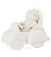 This classic beauty dons a little feather accent in her cap and rides in style. Crafted of bisque porcelain from Department 56.