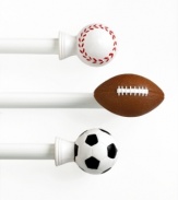 Play ball! Complete the look of your Kids Sports windows with coordinating heavy-duty clip rings in pure white.