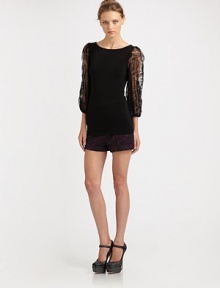 A casual silhouette gets a touch of elegance with a lace-like paisley pattern.Tab frontWaistband with belt loopsZip flyBack welt pocketsRolled cuffsInseam, about 274% cotton/22% polyester/4% lycraDry cleanMade in USA of imported fabricModel shown is 5'9½ (176cm) wearing US size 4. A casual silhouette gets a touch of elegance with a lace-like paisley pattern.Tab frontWaistband with belt loopsZip flyBack welt pocketsRolled cuffsInseam, about 274% cotton/22% polyester/4% lycraDry cleanMade in USA of imported fabricModel shown is 5'9½ (176cm) wearing US size 4.