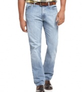 With a washed-out, lived-in look, these Nautica jeans are perfect right from day one.