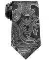Bring a pattern play into your every day with this distinguished paisley tie from Perry Ellis.