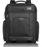 Move on! This durable, high-performance brief pack flies through airport security, letting you keep your laptop in the pack and stay organized from start to finish. A comfort-focused design with padded back, adjustable shoulder straps and carry handle also sports multiple organizer & accessory pockets, removable cord pouch and other thoughtful tech details. 5-year warranty.