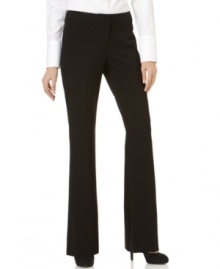Classic straight-leg pants from T Tahari have an easy, flattering fit and versatile style. Classic straight-leg pants from T Tahari have an easy, flattering fit and versatile style.