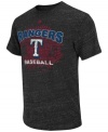 Score a home run in your casual wardrobe -- this Texas Rangers fashion tee from Majestic steps up to the plate and knocks it out of the park.